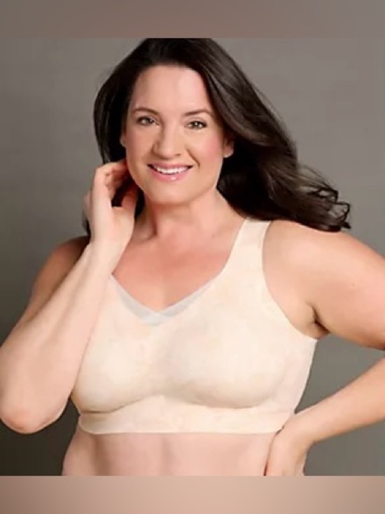 Evelyn & Bobbie Other - Evelyn & Bobbie Seamless Defy Mesh Bra Champagne Ginko Large